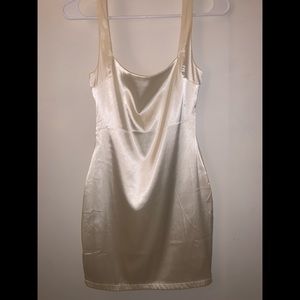 BACK FOR ME Satin Mini dress | Fashion Nova